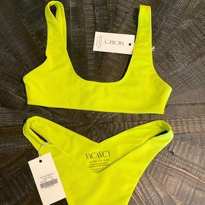 Vacancy supply lime green bikini